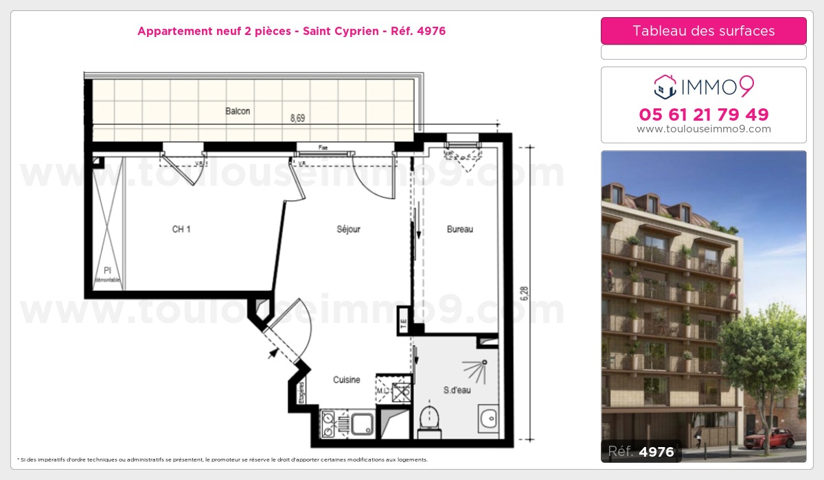 Plan et surfaces, Programme neuf  Référence n° 