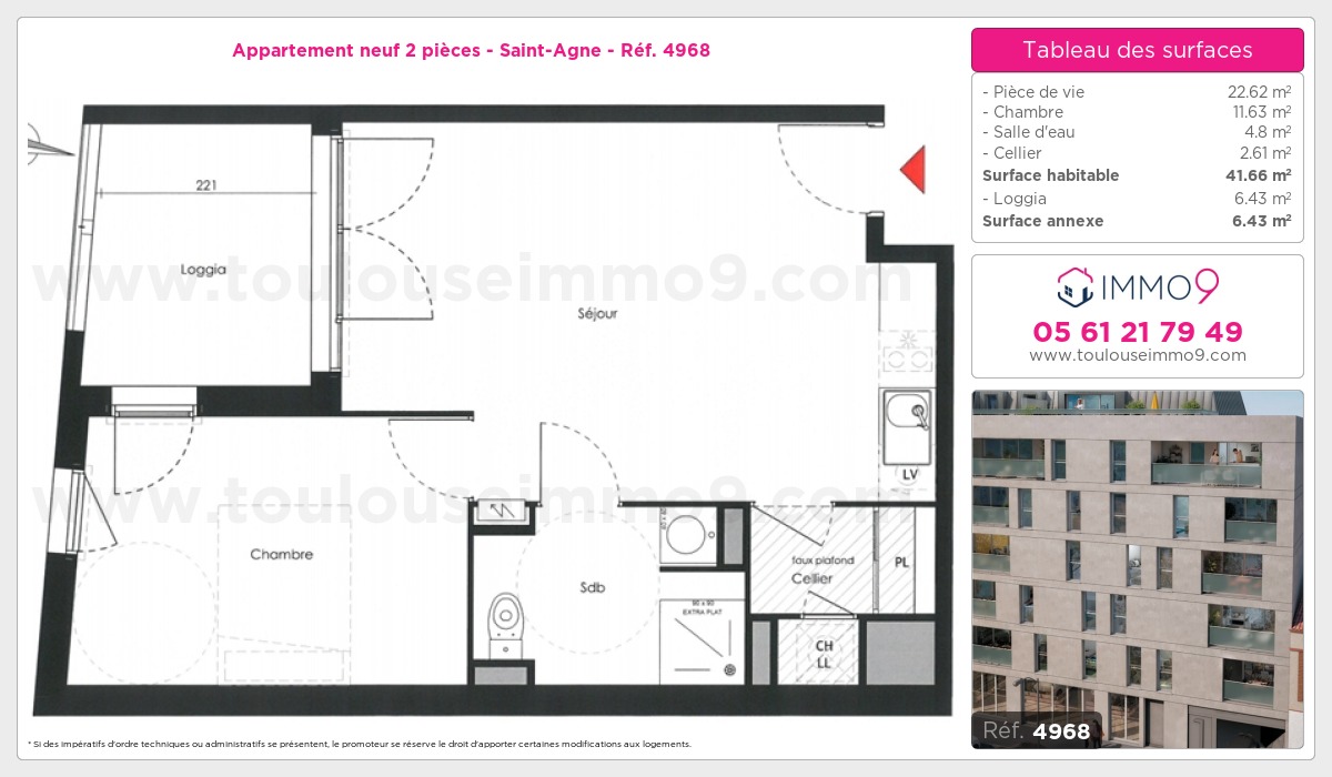 Plan et surfaces, Programme neuf  Référence n° 