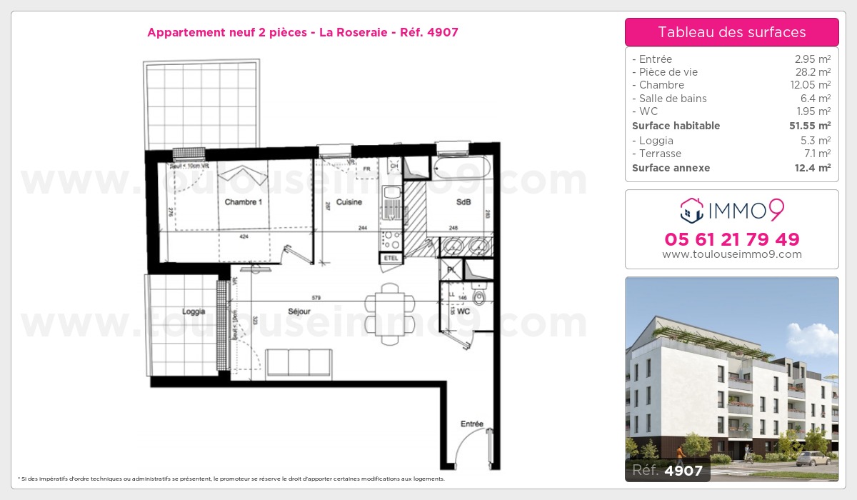 Plan et surfaces, Programme neuf  Référence n° 