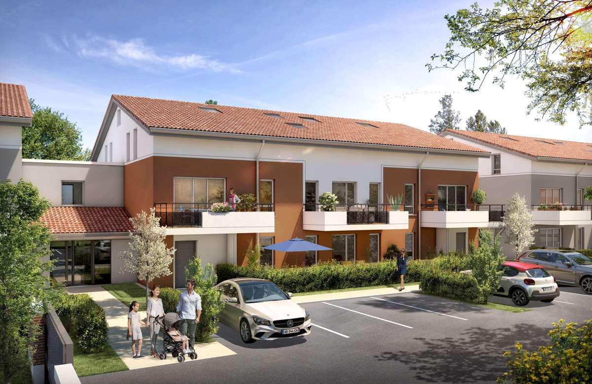 Programme neuf Orée des Lacs : Maisons neuves et appartements neufs à Roques référence 3779, aperçu n°0