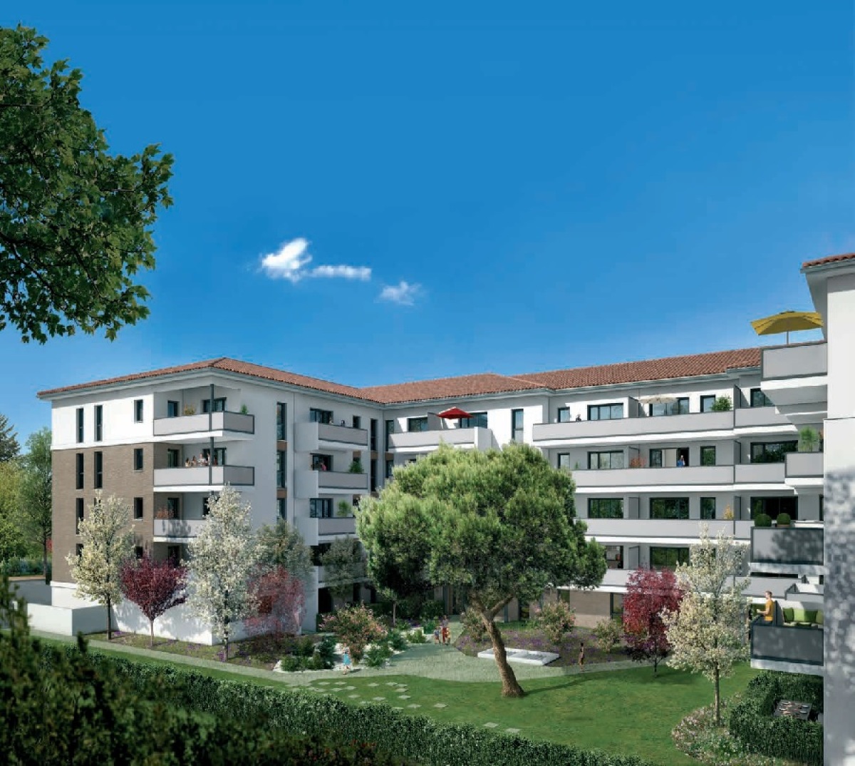 Programme neuf les jardins du pastel : Appartements neufs à Croix-Daurade référence 4847, aperçu n°0