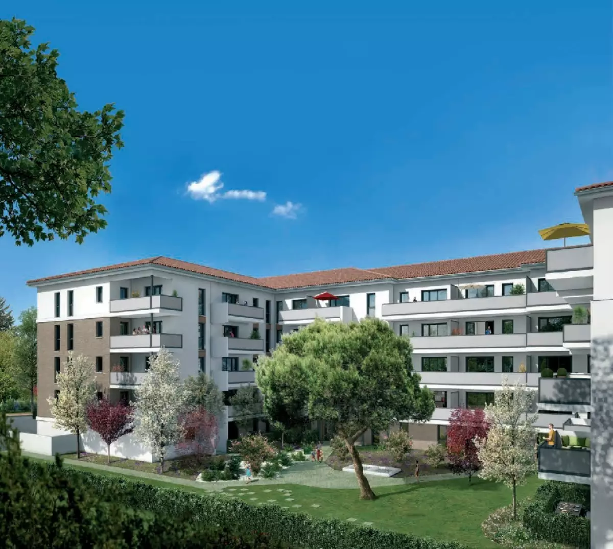 Programme neuf les jardins du pastel : Appartements neufs à Croix-Daurade référence 4847, aperçu n°0