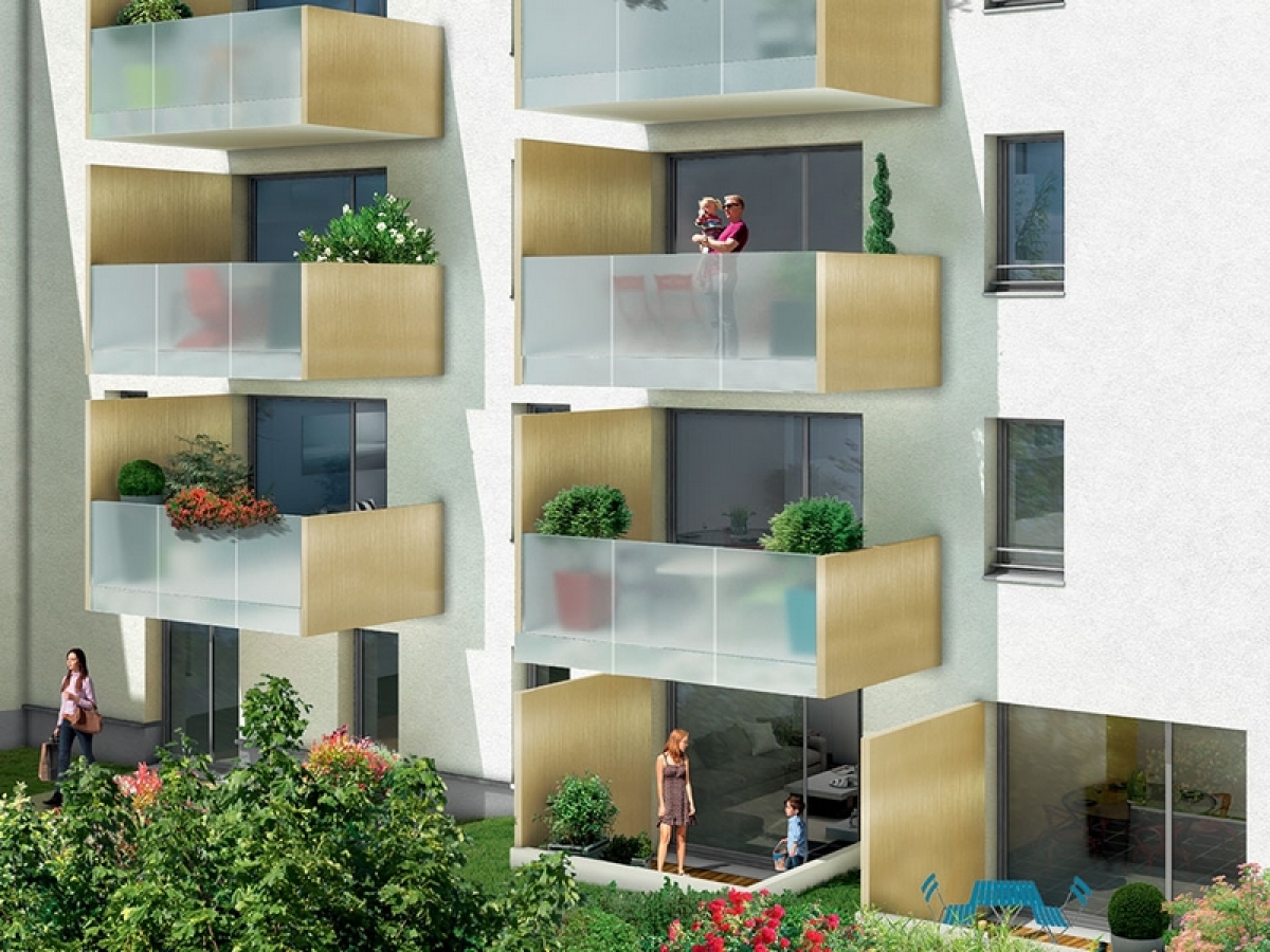 Programme neuf esprit parc : Appartements neufs à Croix-Daurade référence 5284, aperçu n°2