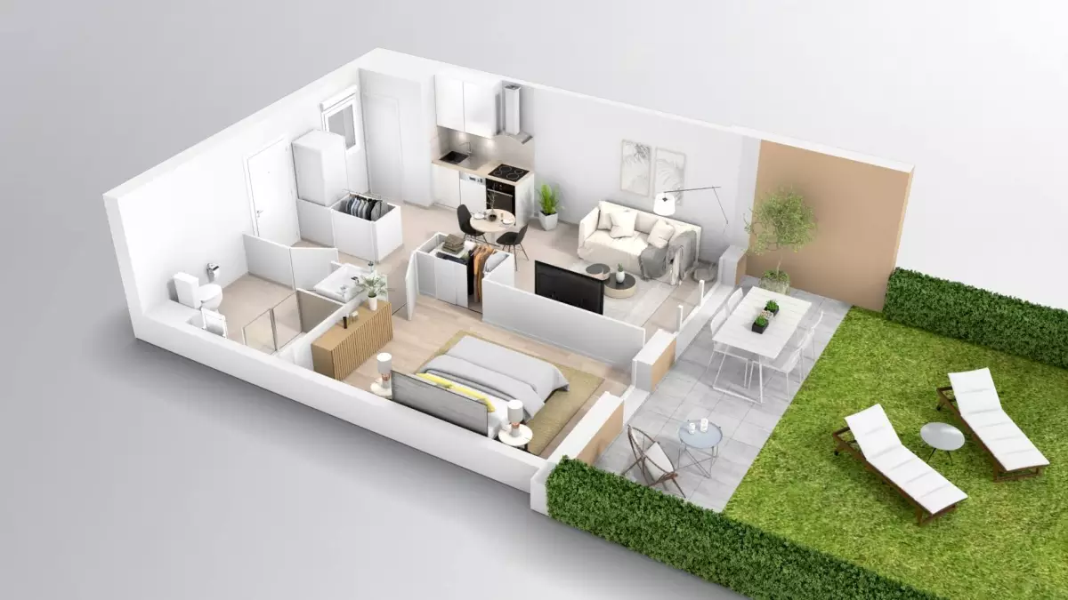 Programme neuf Noria : Appartements neufs à Croix-Daurade référence 4060, aperçu n°2