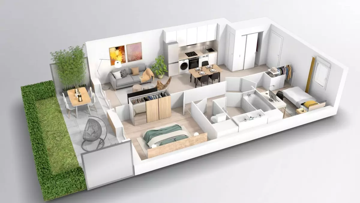 Programme neuf Noria : Appartements neufs à Croix-Daurade référence 4060, aperçu n°3