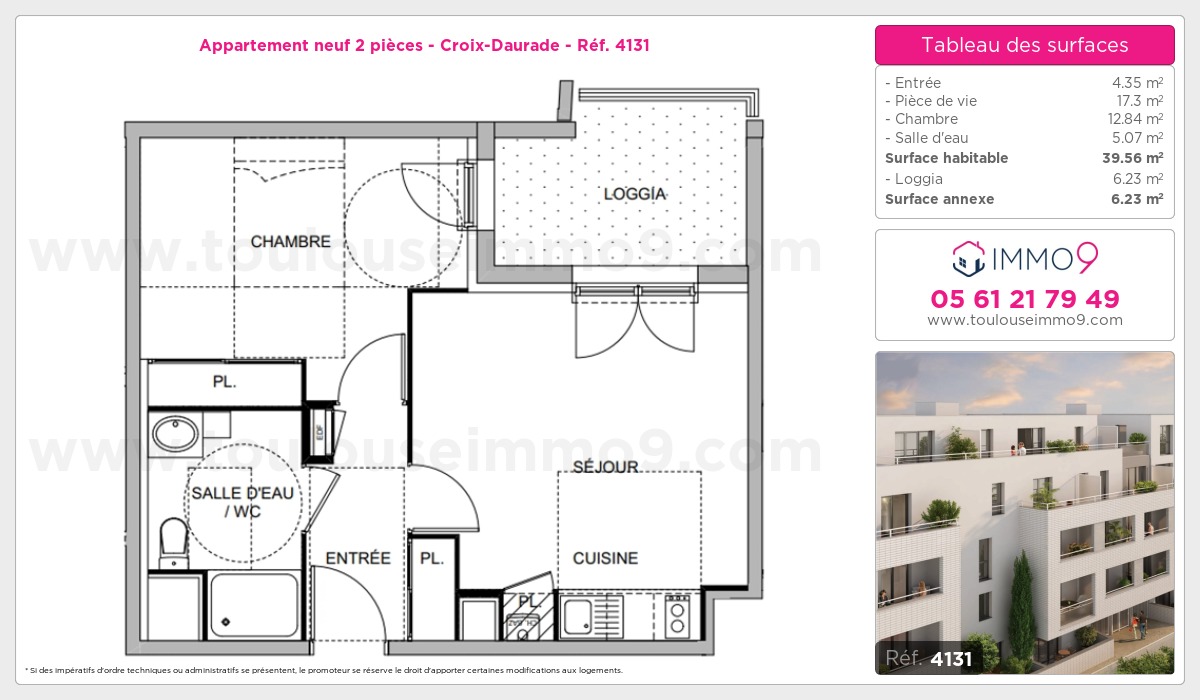 Plan et surfaces, Programme neuf  Référence n° 