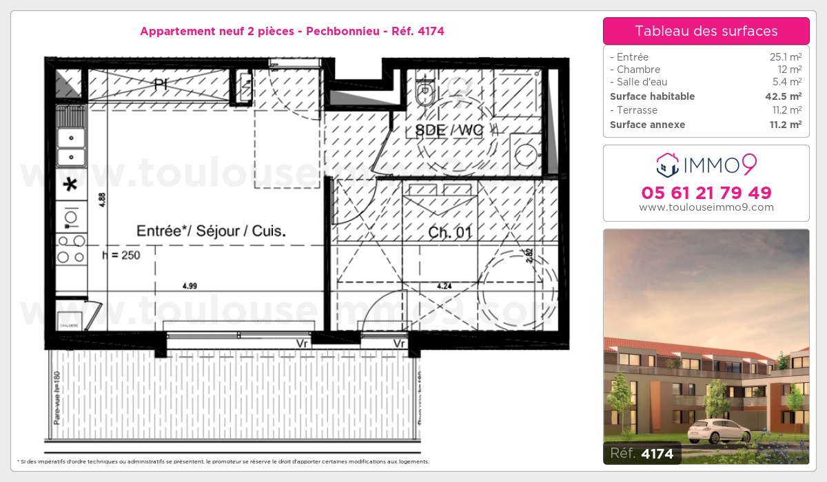 Plan et surfaces, Programme neuf  Référence n° 