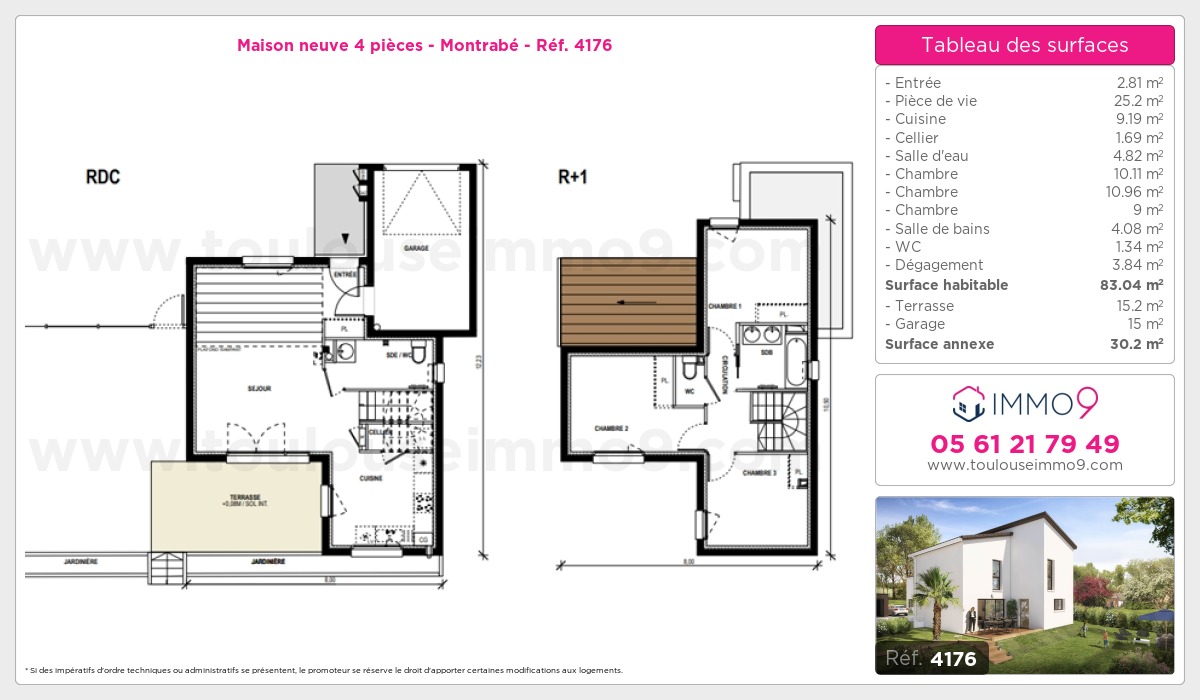 Plan et surfaces, Programme neuf  Référence n° 