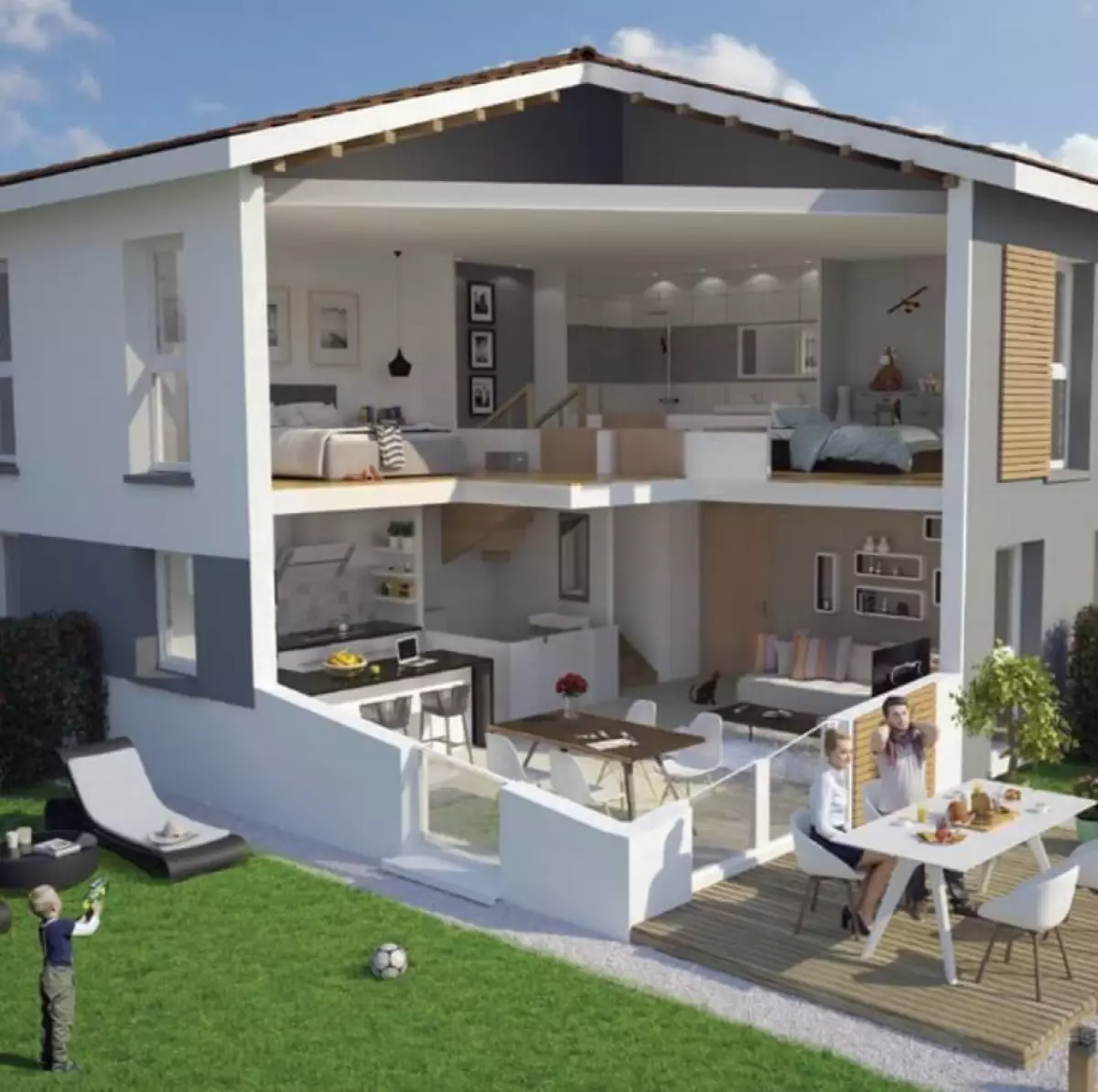 Programme neuf Carrés Horizon : Appartements neufs à Labastidette référence 4232, aperçu n°3