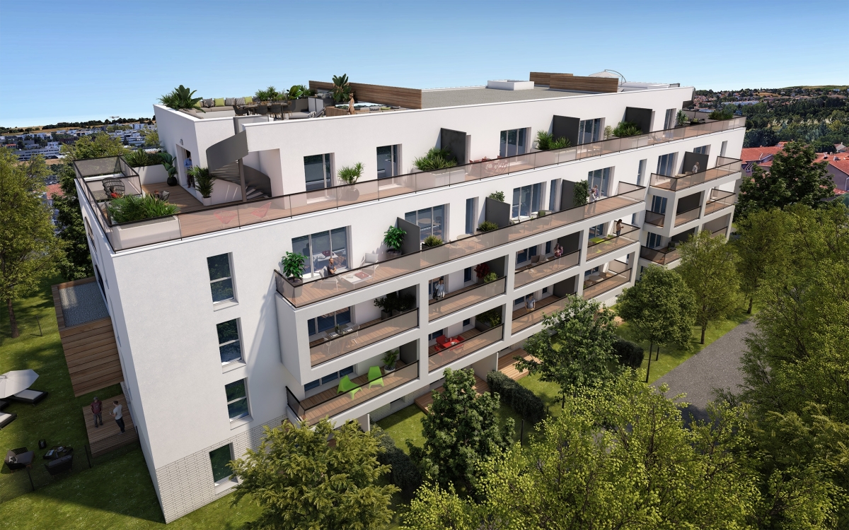 Programme neuf Sunrise : Appartements neufs à La Roseraie référence 4488, aperçu n°2