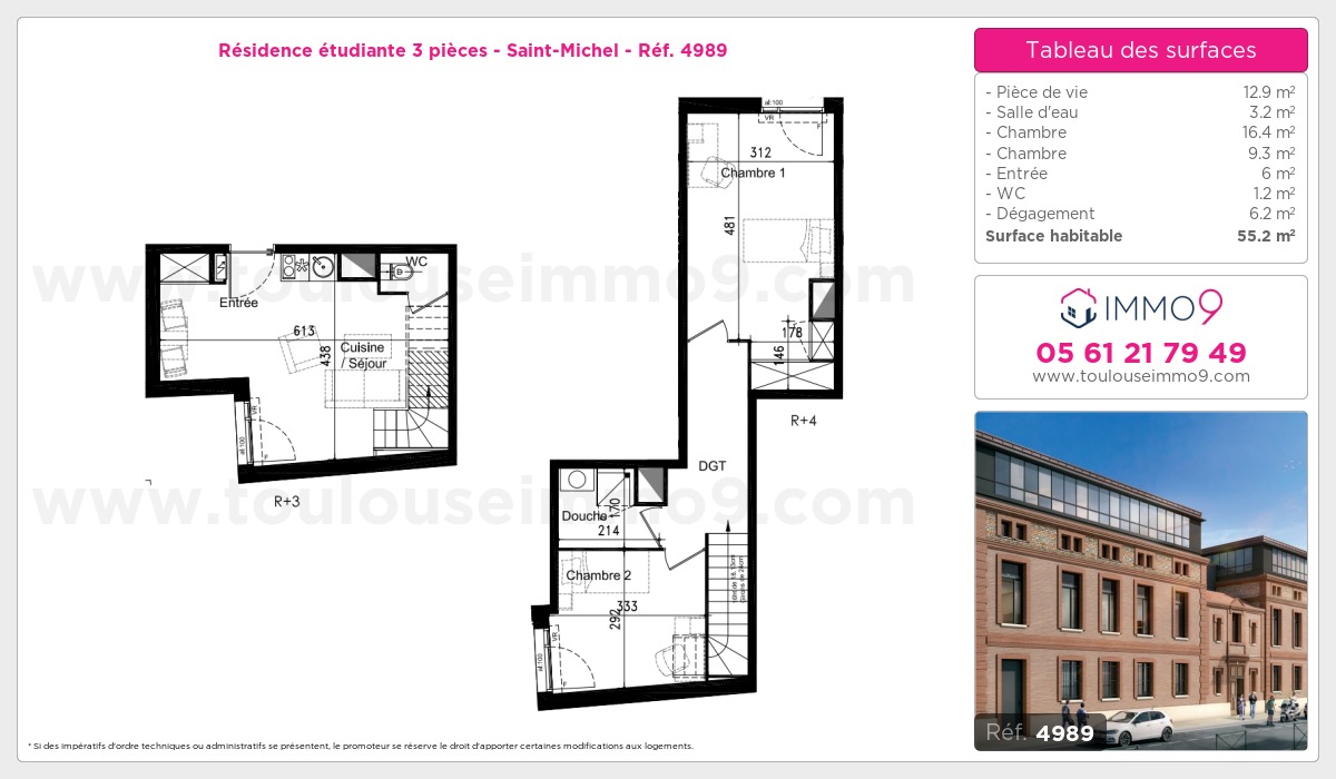 Plan et surfaces, Programme neuf  Référence n° 