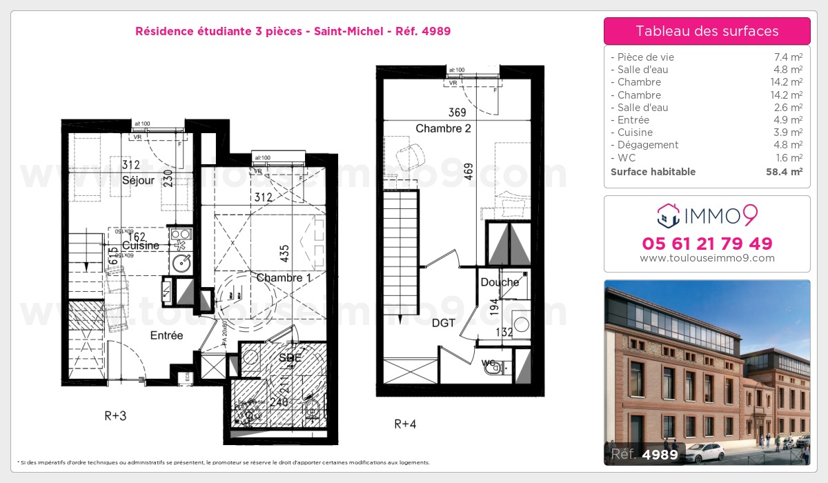 Plan et surfaces, Programme neuf  Référence n° 