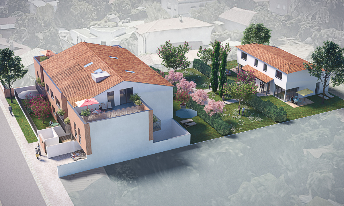 Programme neuf Villa Celosa : Maisons neuves et appartements neufs à Croix-Daurade référence 4710, aperçu n°0