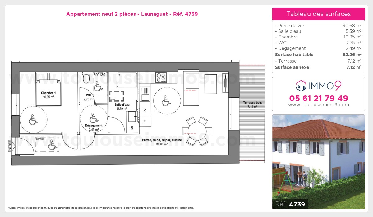 Plan et surfaces, Programme neuf  Référence n° 