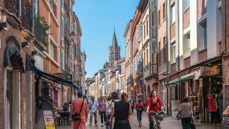 centre ville toulouse - La rue du Taur à Toulouse