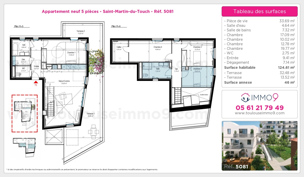 Plan et surfaces, Programme neuf  Référence n° 