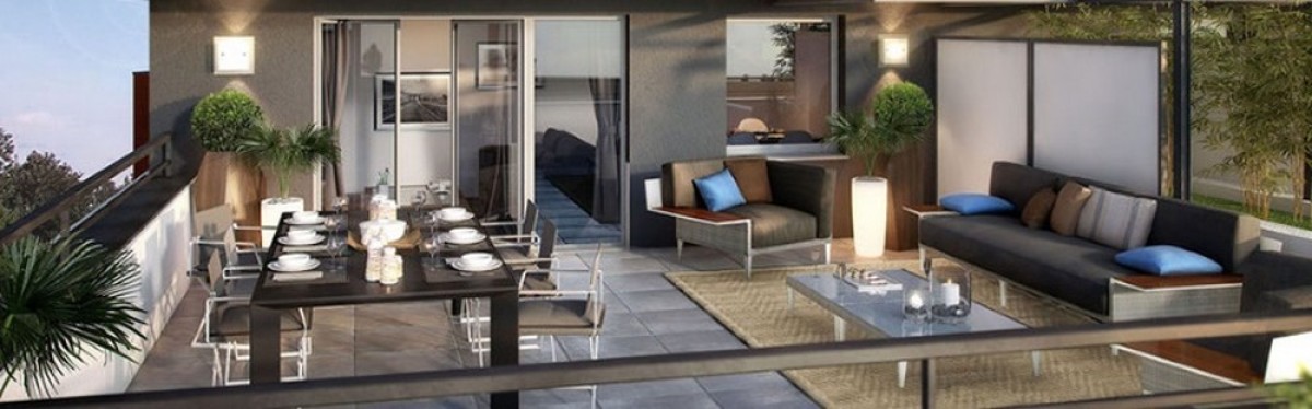 nexity - Une terrasse d'un appartement neuf à Toulouse