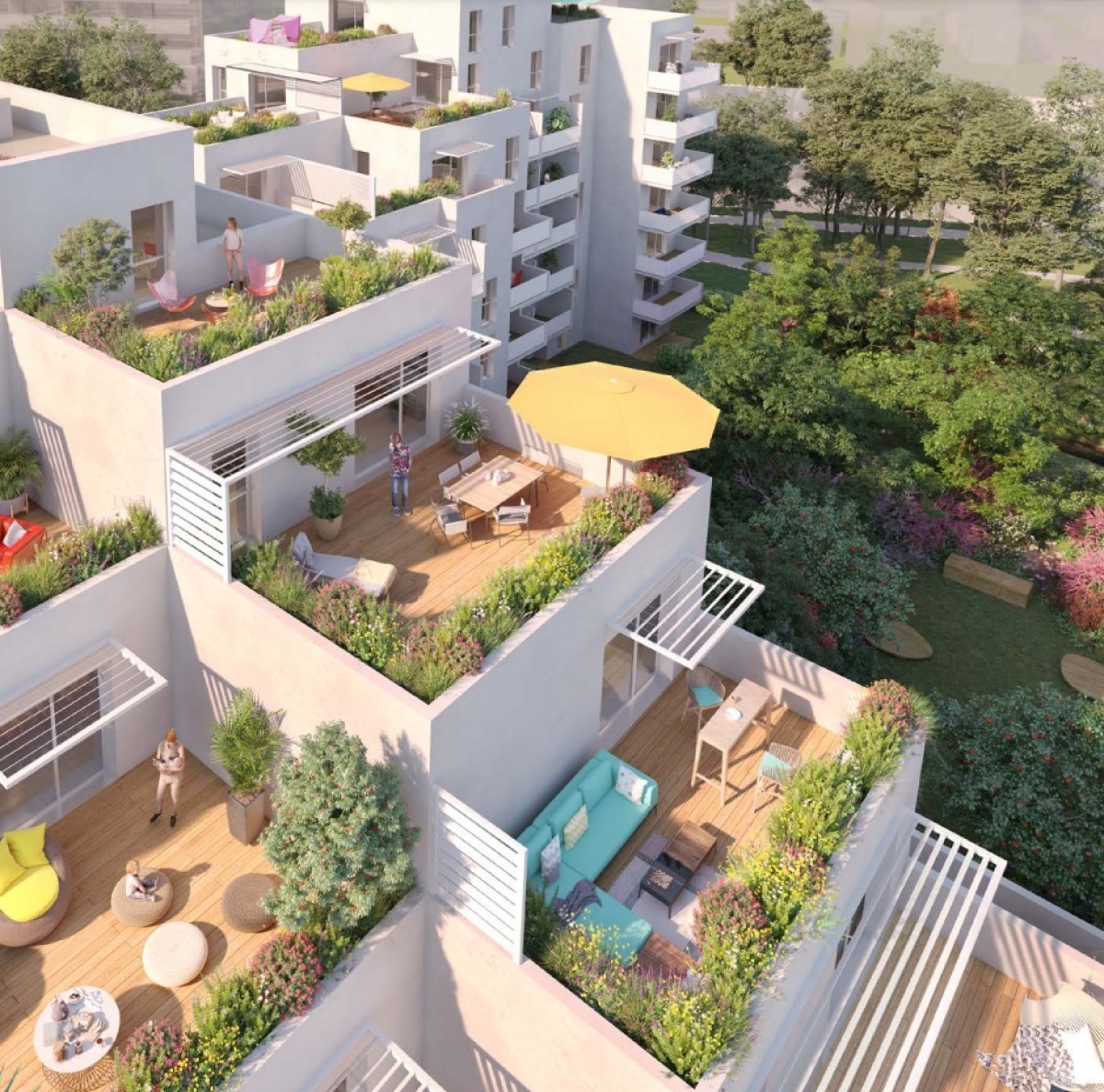 Programme neuf Terrasses du Touch : Appartements neufs à Saint-Martin-du-Touch référence 5043, aperçu n°3