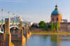 Vue sur l'hôpital Lagrave à Toulouse