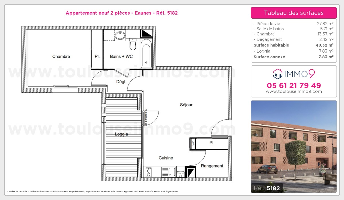 Plan et surfaces, Programme neuf  Référence n° 