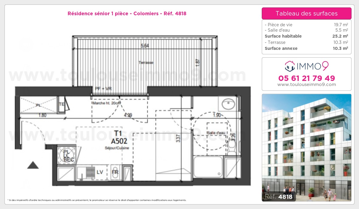 Plan et surfaces, Programme neuf  Référence n° 