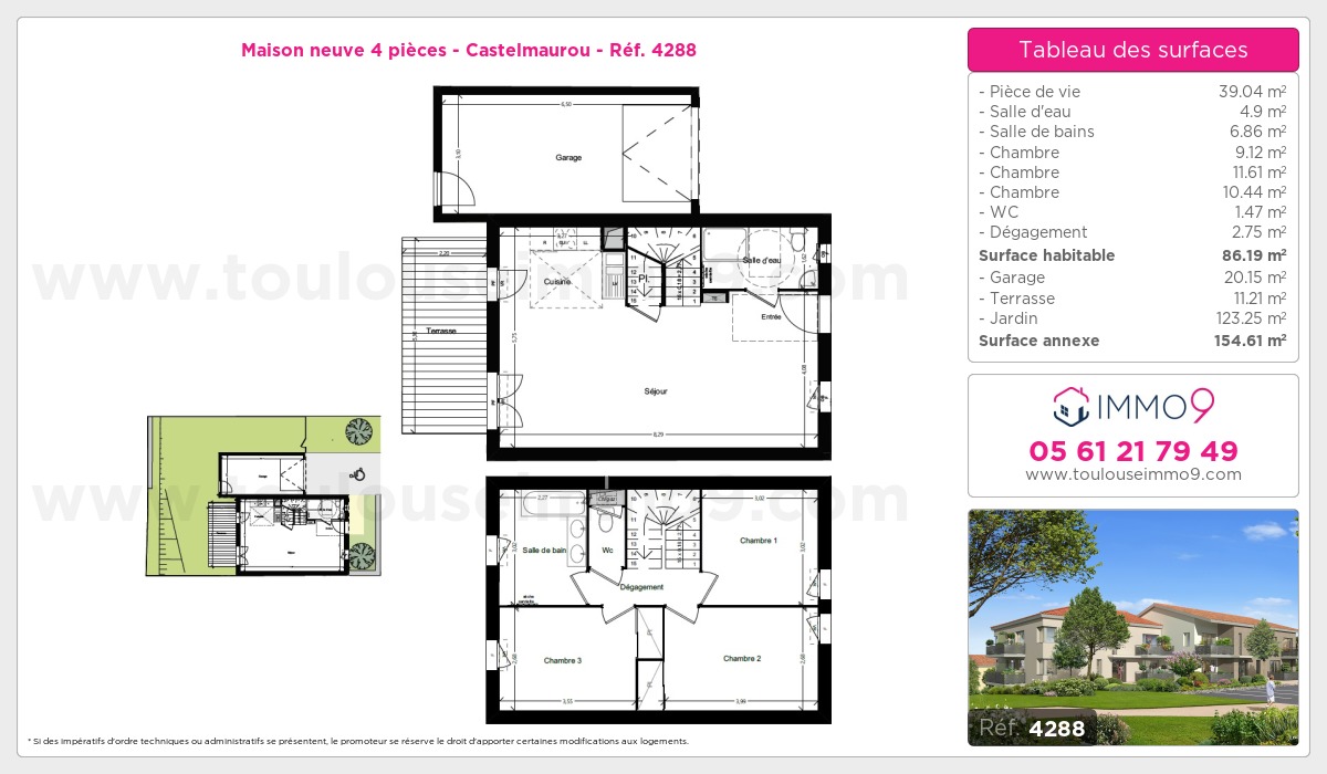 Plan et surfaces, Programme neuf  Référence n° 