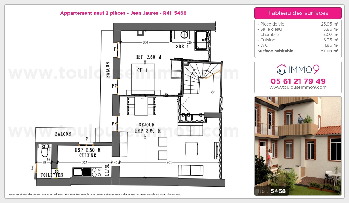 Plan et surfaces, Programme neuf  Référence n° 