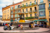 immobilier et coronavirus - La place de la Trinité et sa fontaine dans le quartier Esquirol à Toulouse