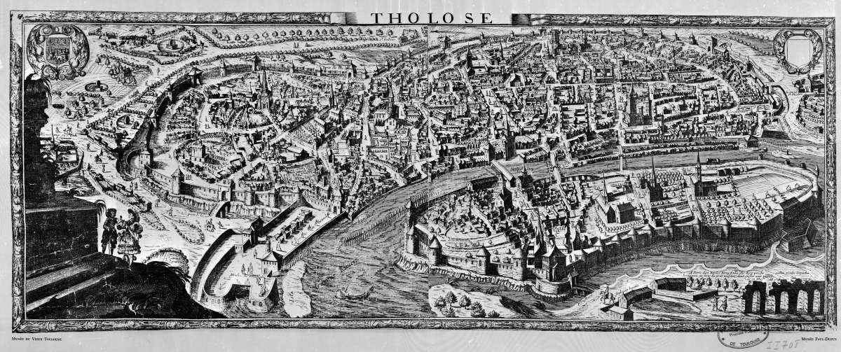 Histoire de Toulouse - Ancien plan de Toulouse