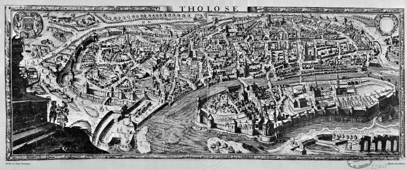 Histoire de Toulouse - Ancien plan de Toulouse