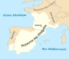 Histoire de Toulouse - Carte du royaume wisigoth