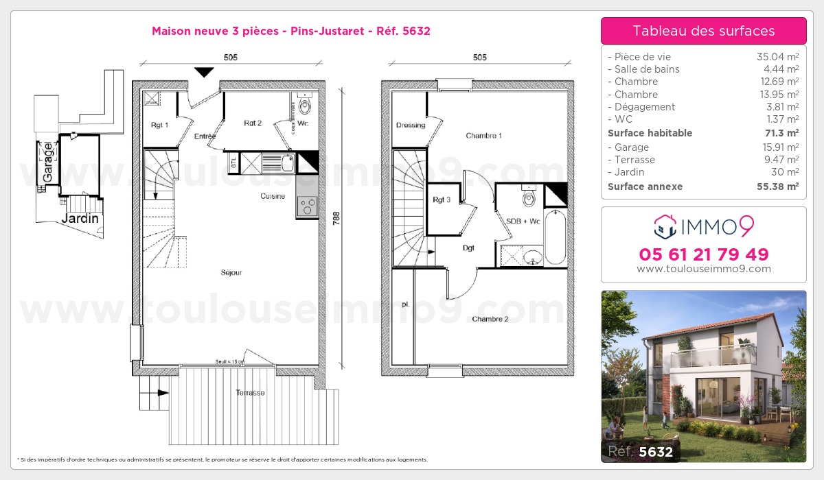 Plan et surfaces, Programme neuf  Référence n° 