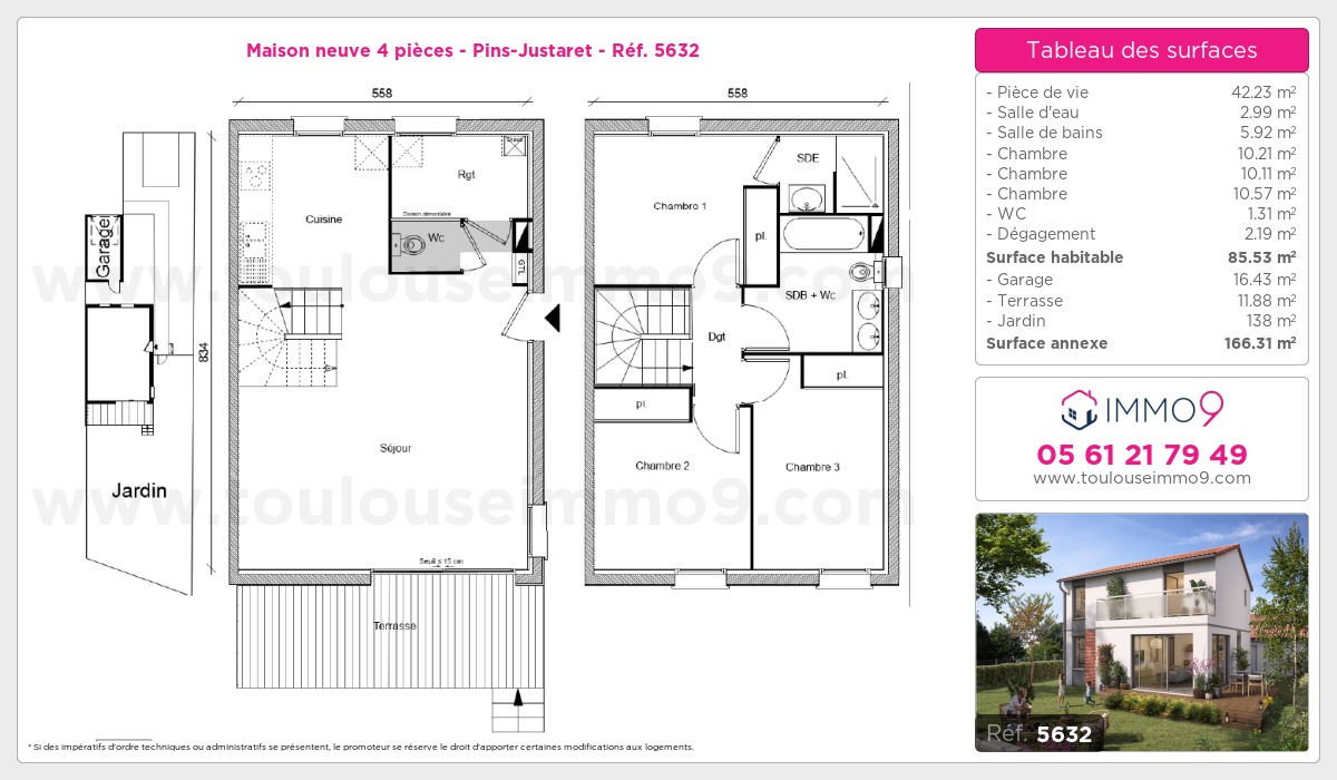 Plan et surfaces, Programme neuf  Référence n° 