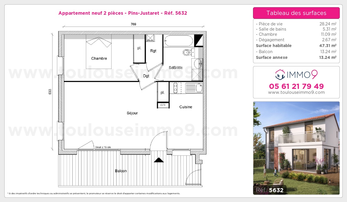 Plan et surfaces, Programme neuf  Référence n° 