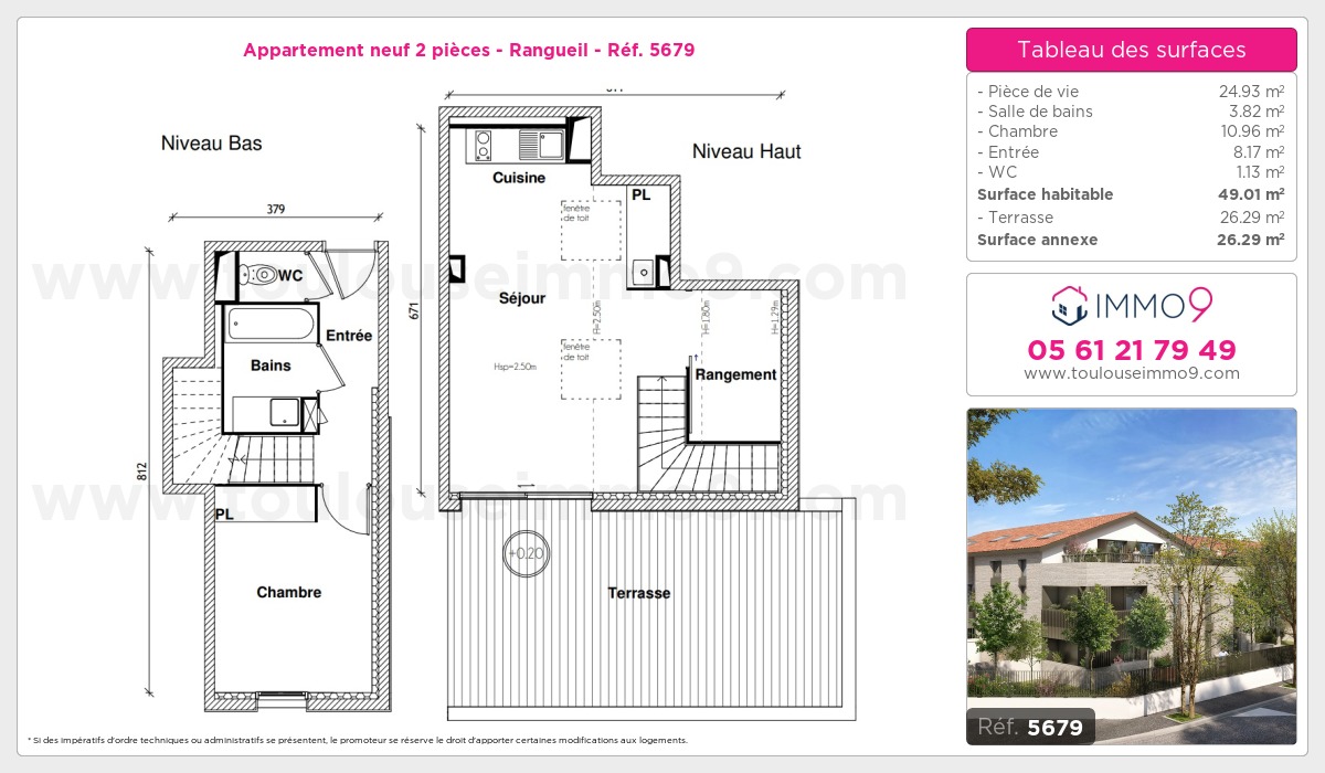 Plan et surfaces, Programme neuf  Référence n° 