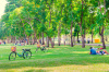 LGV Bordeaux-Toulouse  –  parc verduré à Toulouse