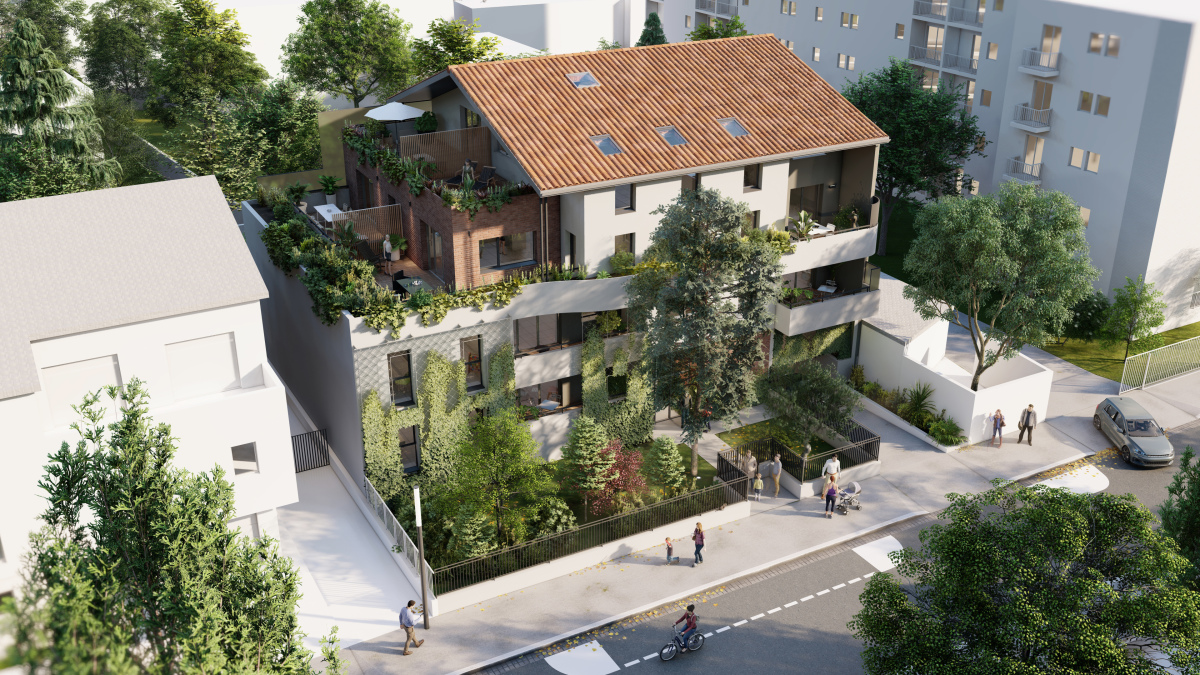 Programme neuf Villa des Cèdres : Appartements neufs à Rangueil référence 5739, aperçu n°3