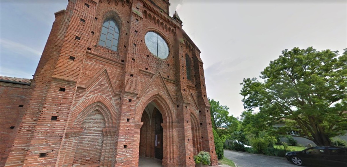 Campus Orange Balma – vue sur l’église de Lavalette, près de Toulouse