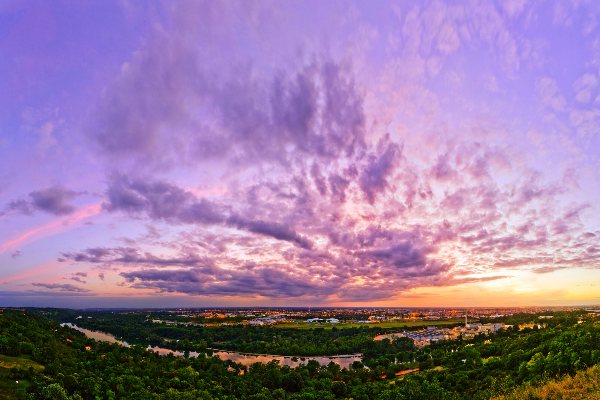 Vue de Toulouse depuis Pech David