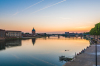 Vue aérienne de la Garonne et de La Grave