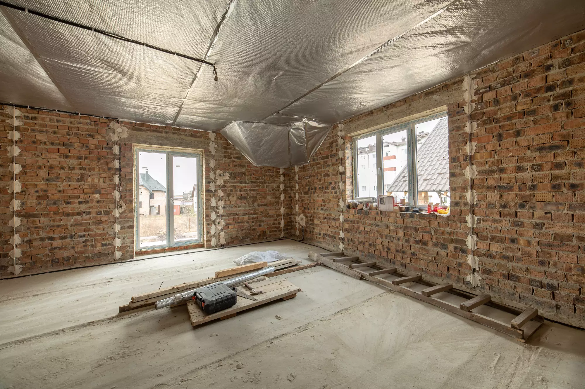 Intérieur en travaux
