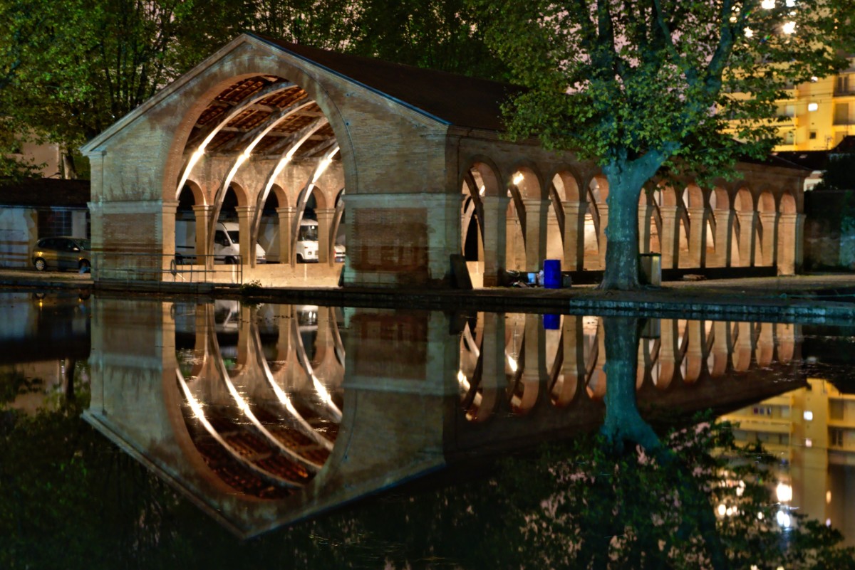 VNF Canal du Midi – La cale couverte de Radoub de nuit