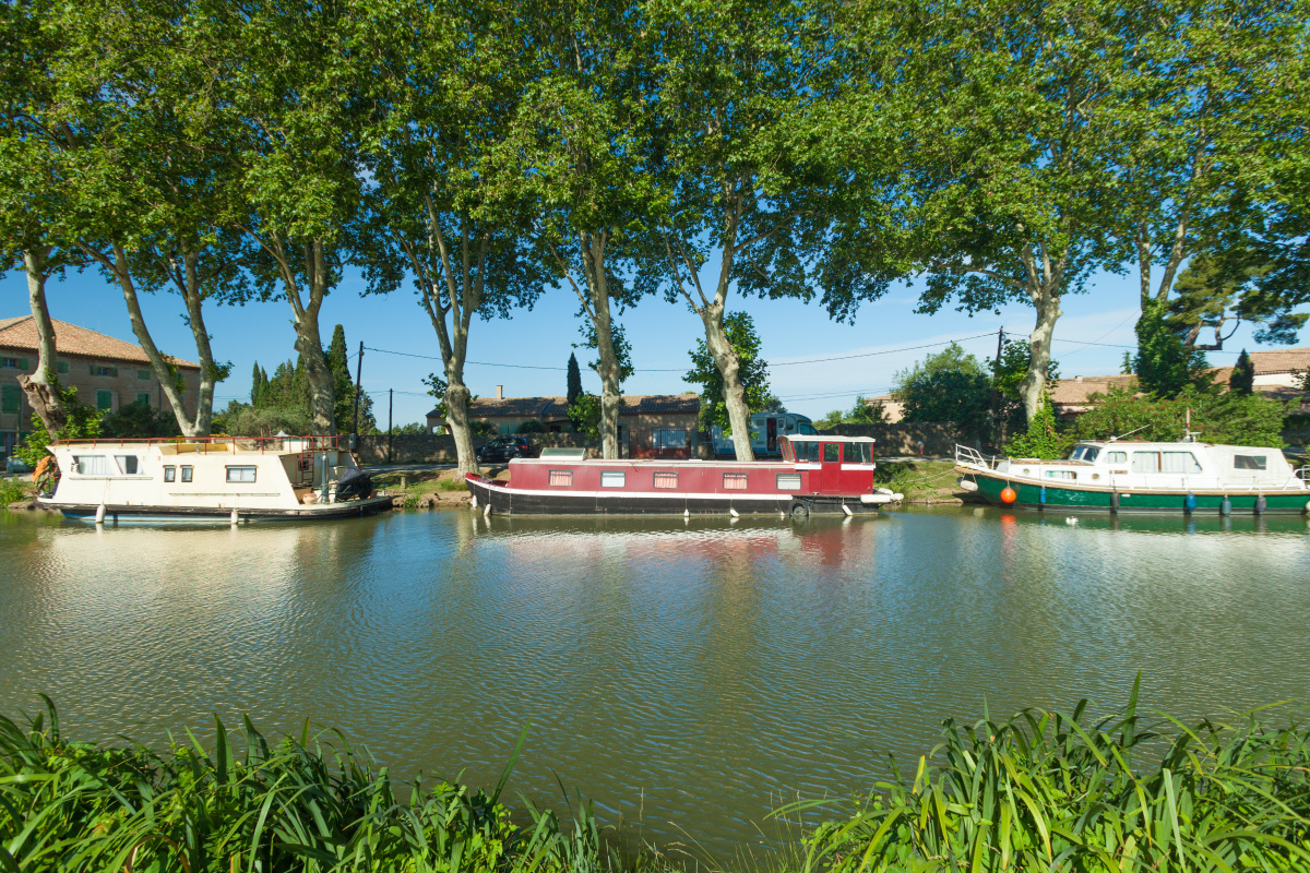 VNF Canal du Midi –Bateaux de plaisance sur le Canal du midi