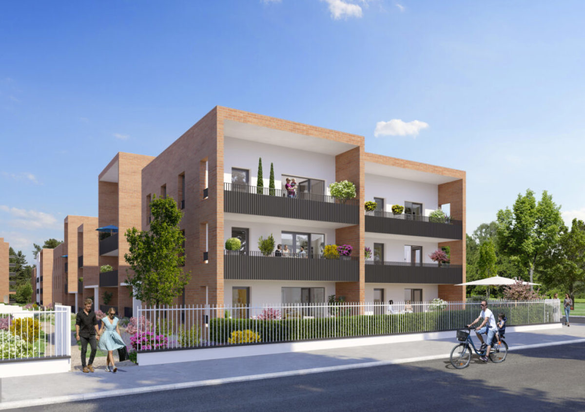 Programme neuf Vert Eden : Maisons neuves et appartements neufs à Montaudran référence 5968, aperçu n°1