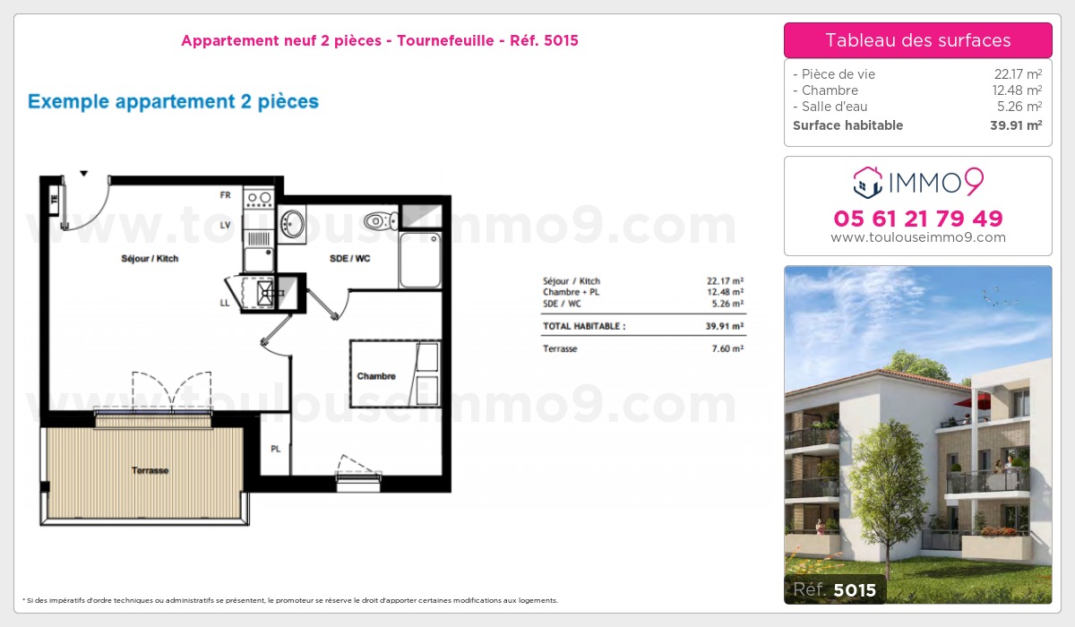 Plan et surfaces, Programme neuf  Référence n° 