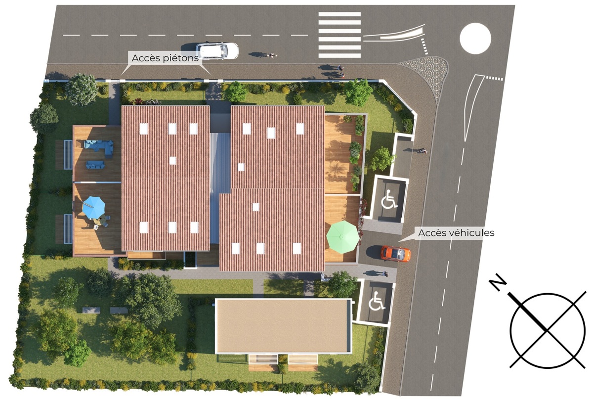 Programme neuf Ombelle : Maisons neuves et appartements neufs à Croix-Daurade référence 6037, aperçu n°3