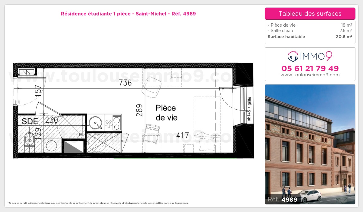 Plan et surfaces, Programme neuf  Référence n° 