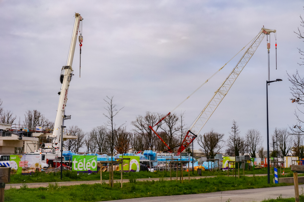 Les 10 grands chantiers qui vont transformer Toulouse en 2022 – Le chantier la station terminus du téléphérique, à l’Oncopole