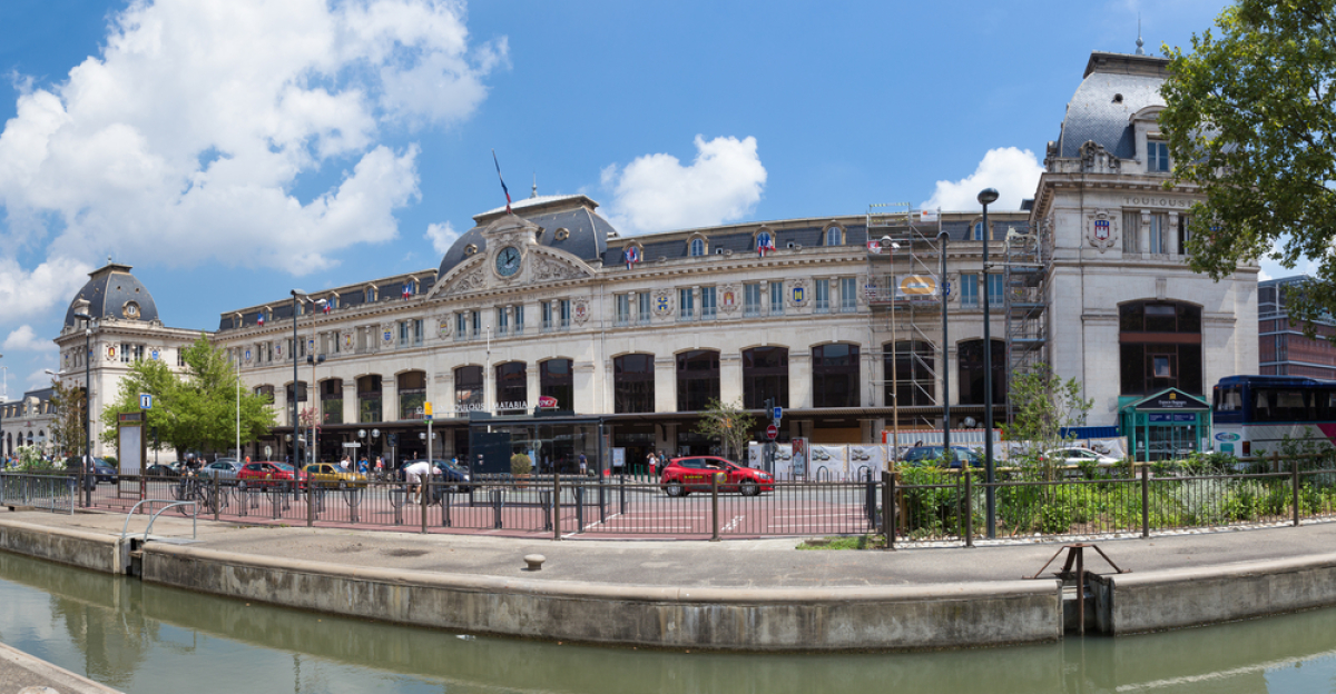 Ligne C Métro Toulouse — L'actuelle gare Matabiau à Toulouse