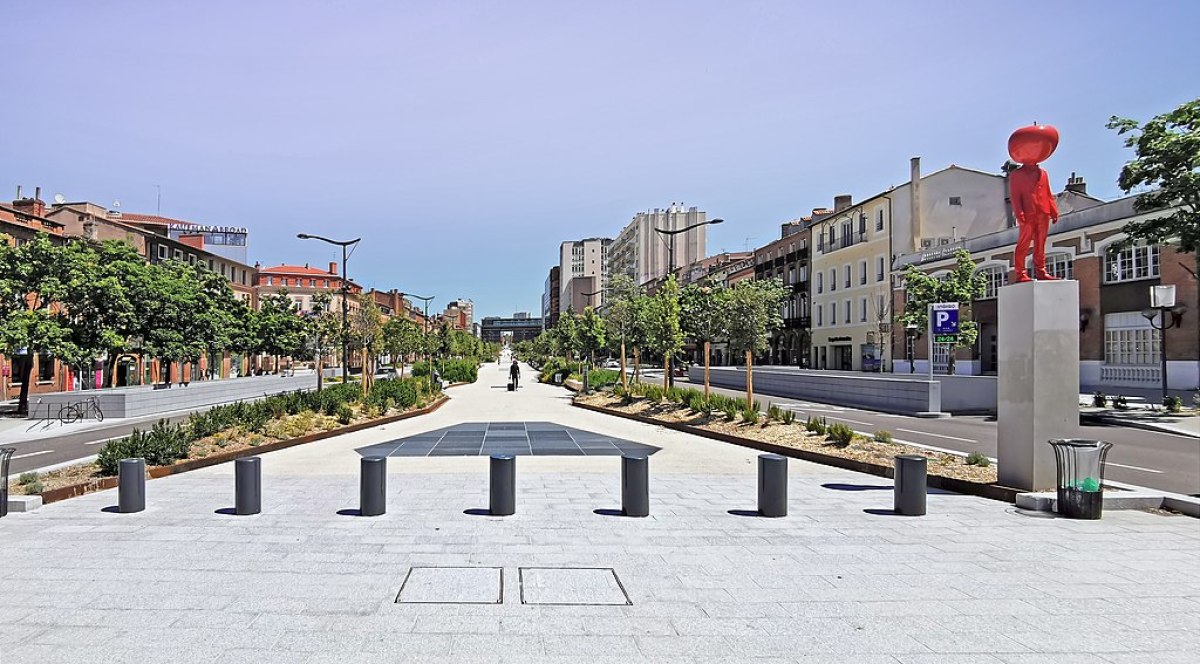 Gare Toulouse Matabiau – Les allées Jean Jaurès et leurs remblas